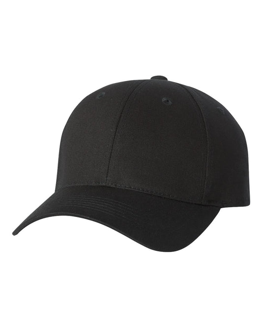Youth Small Fit Cotton Twill Cap - Front - B38995500 - Black