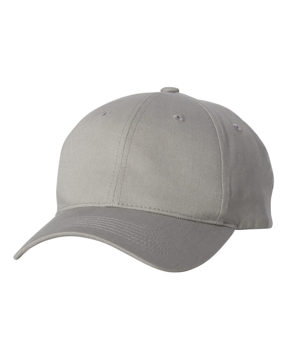 Youth Small Fit Cotton Twill Cap - Front - B38995580 - Grey