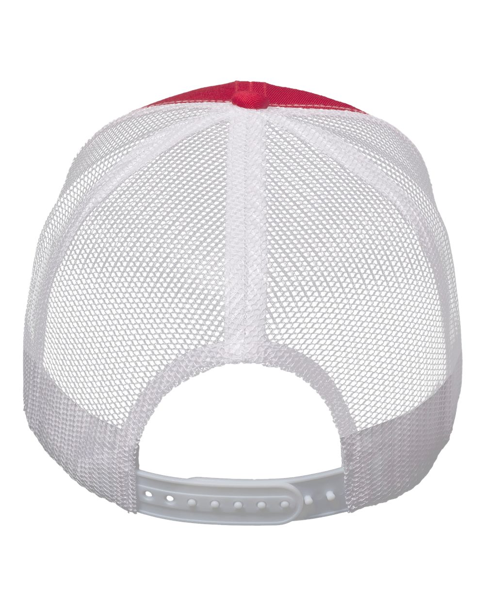 Mesh-Back Twill Trucker Cap - Back - B24995010 - Red/ White