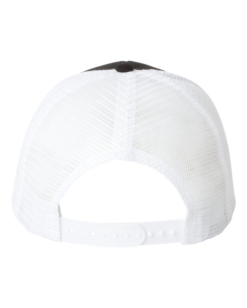 Mesh-Back Twill Trucker Cap - Back - B24995020 - Black/ White