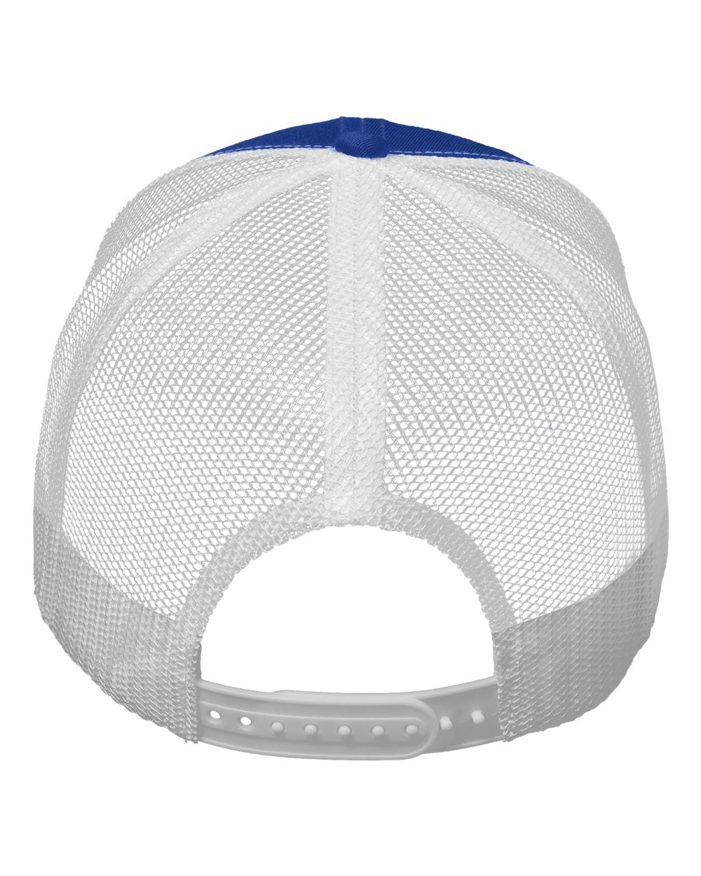 Mesh-Back Twill Trucker Cap - Back - B24995040 - Royal/ White