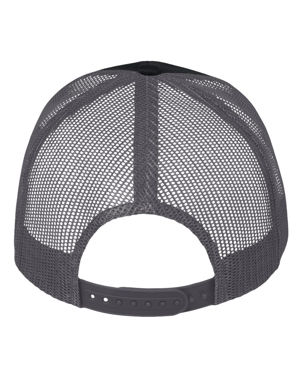 Mesh-Back Twill Trucker Cap - Back - B24995260 - Black/ Charcoal