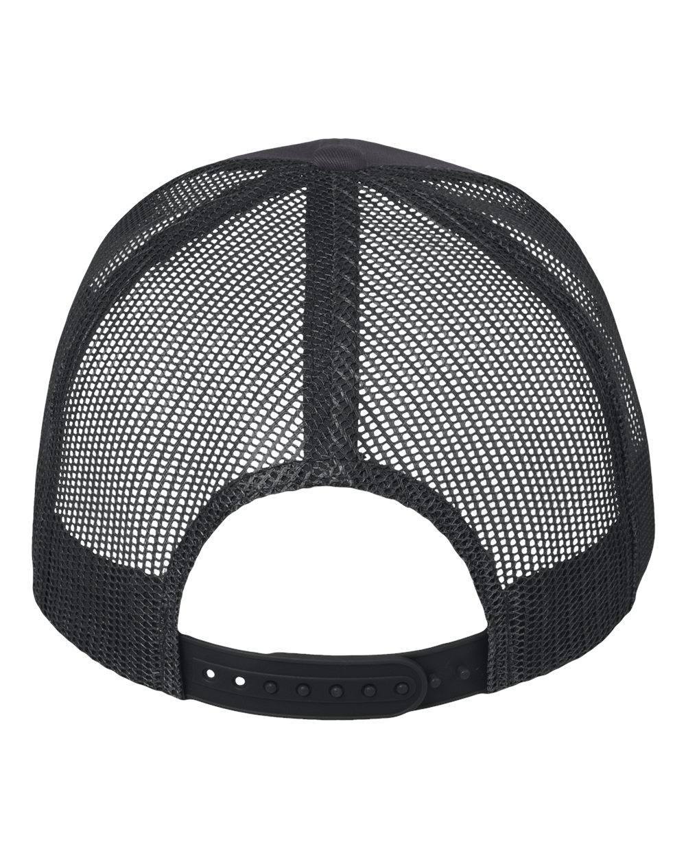 Mesh-Back Twill Trucker Cap - Back - B24995590 - Charcoal/ Black
