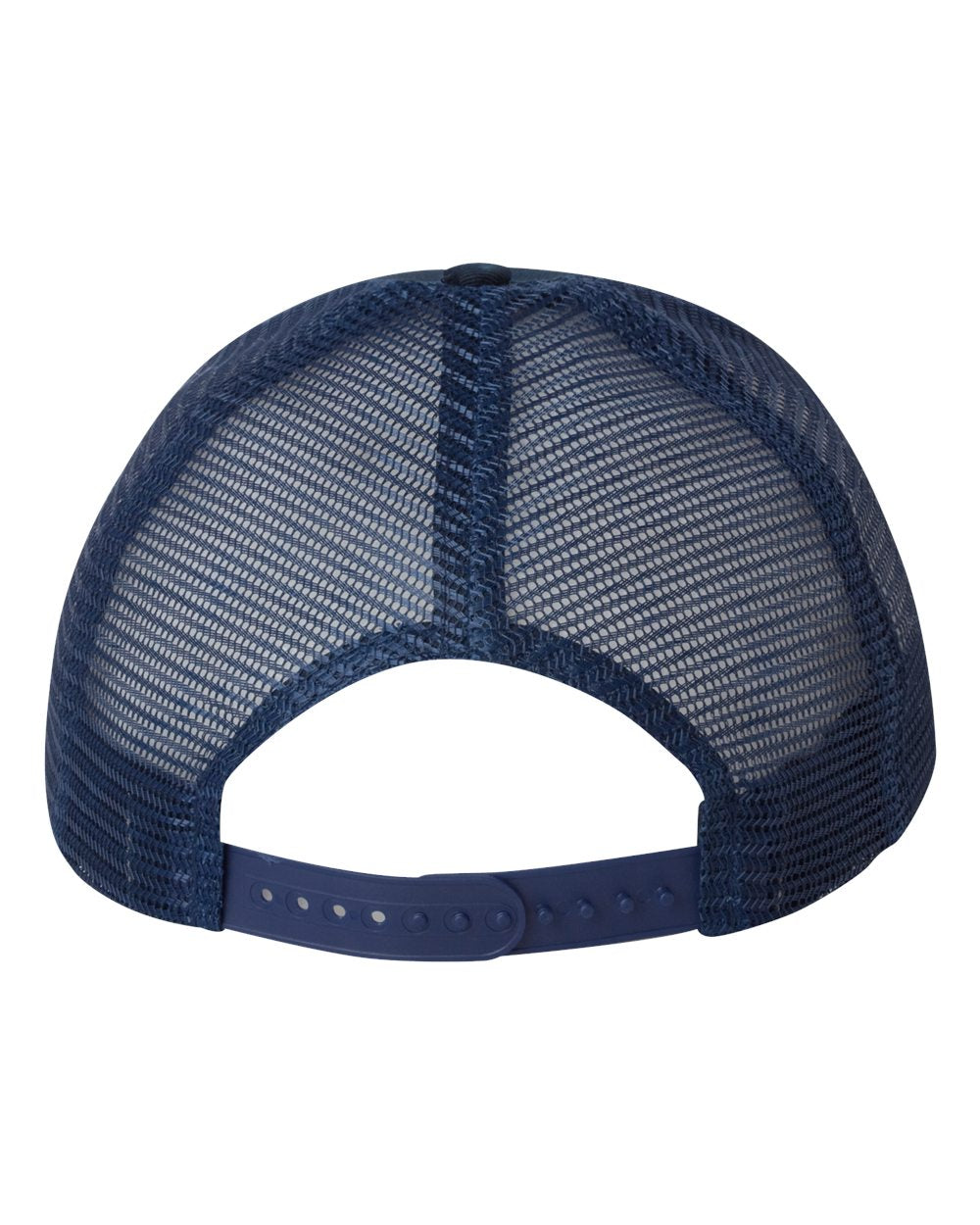 Mesh-Back Twill Trucker Cap - Back - B24995650 - Navy
