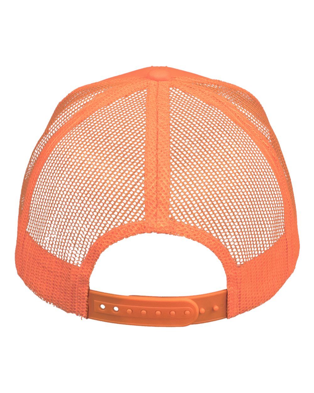 Mesh-Back Twill Trucker Cap - Back - B24995660 - Neon Orange