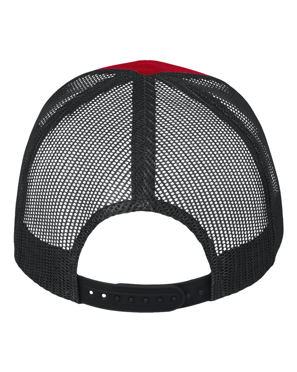 Mesh-Back Twill Trucker Cap - Back - B24995710 - Red/ Black
