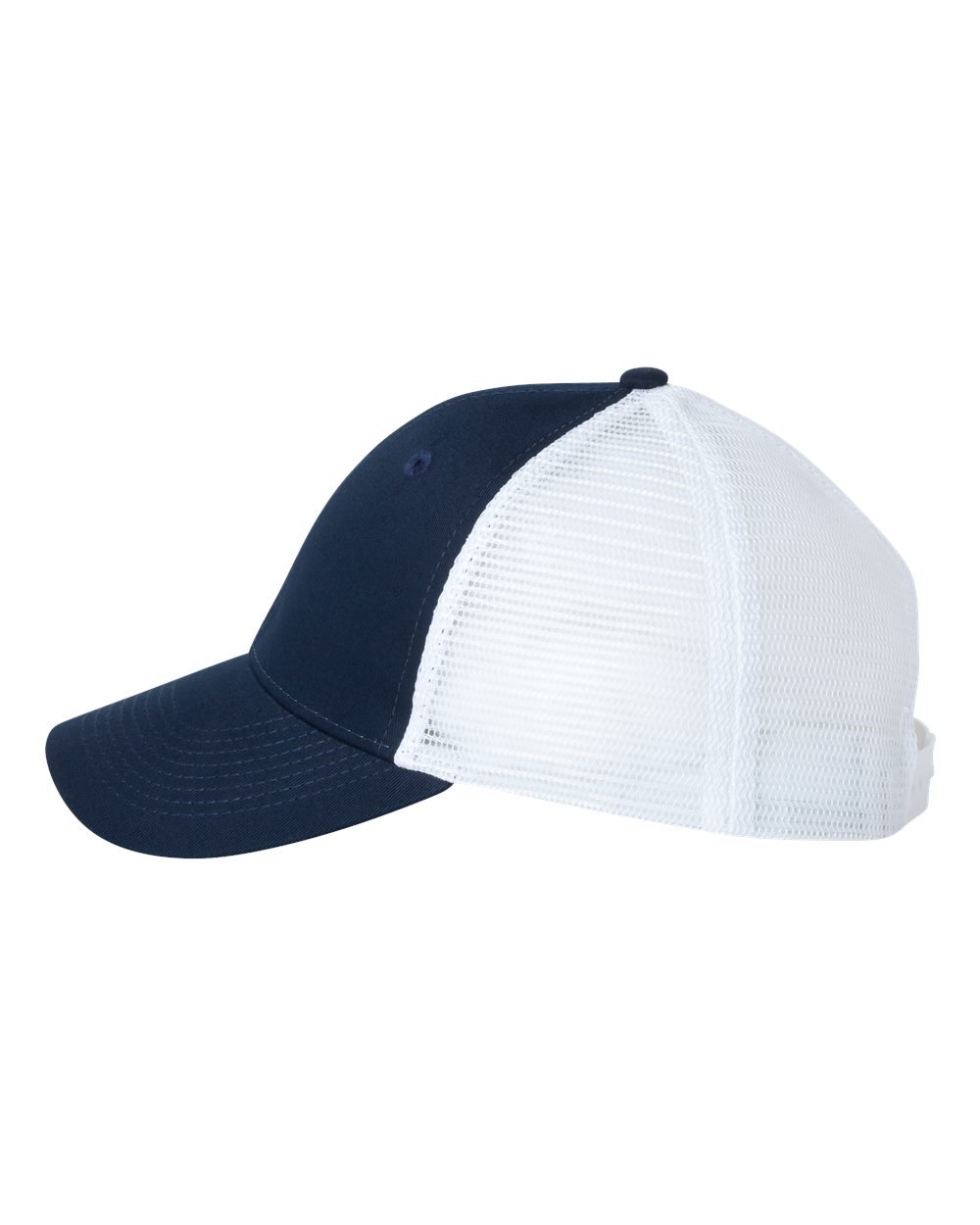 Mesh-Back Twill Trucker Cap - DirectSide - B24995030 - Navy/ White