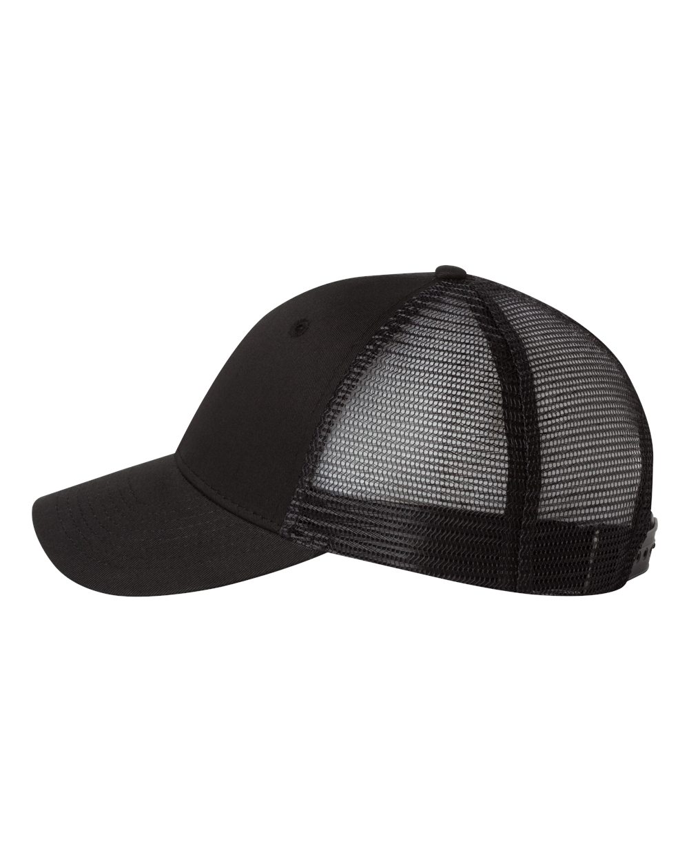 Mesh-Back Twill Trucker Cap - Side - B24995500 - Black