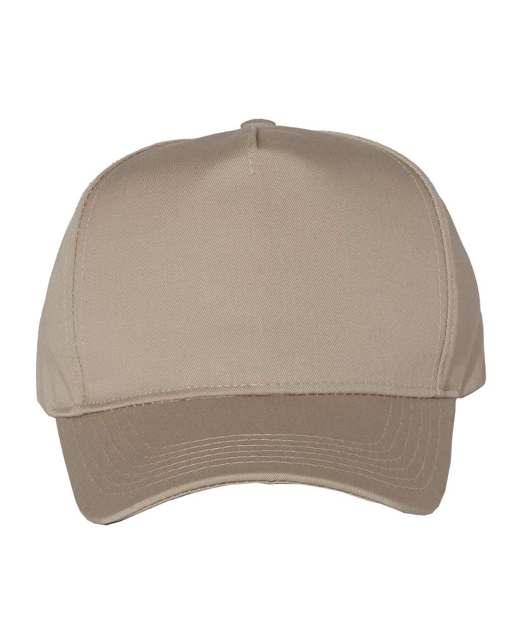 Five-Panel Twill Cap - Front - B27795770 - Khaki