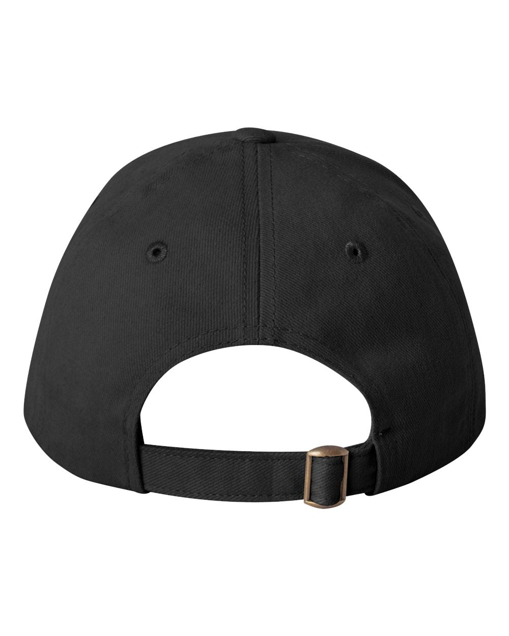 Heavy Brushed Twill Structured Cap - Back - B28895500 - Black