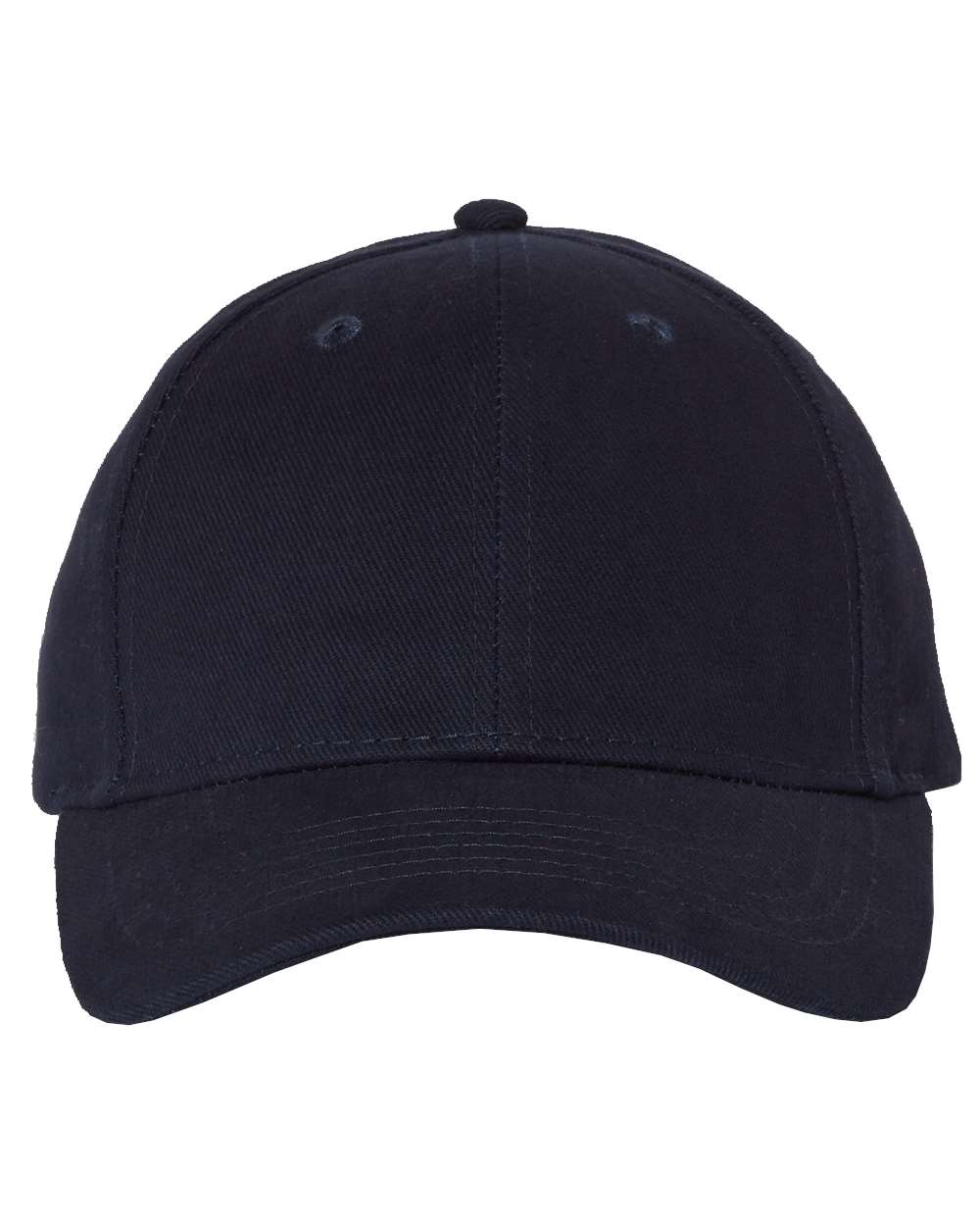 Heavy Brushed Twill Structured Cap - Front - B28895650 - Navy
