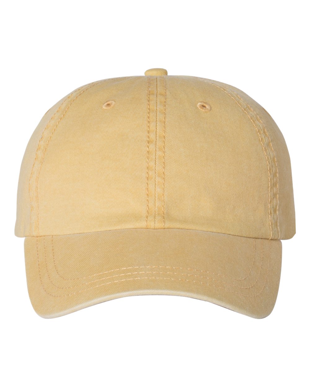 Pigment-Dyed Cap - Front - B49995280 - Mustard