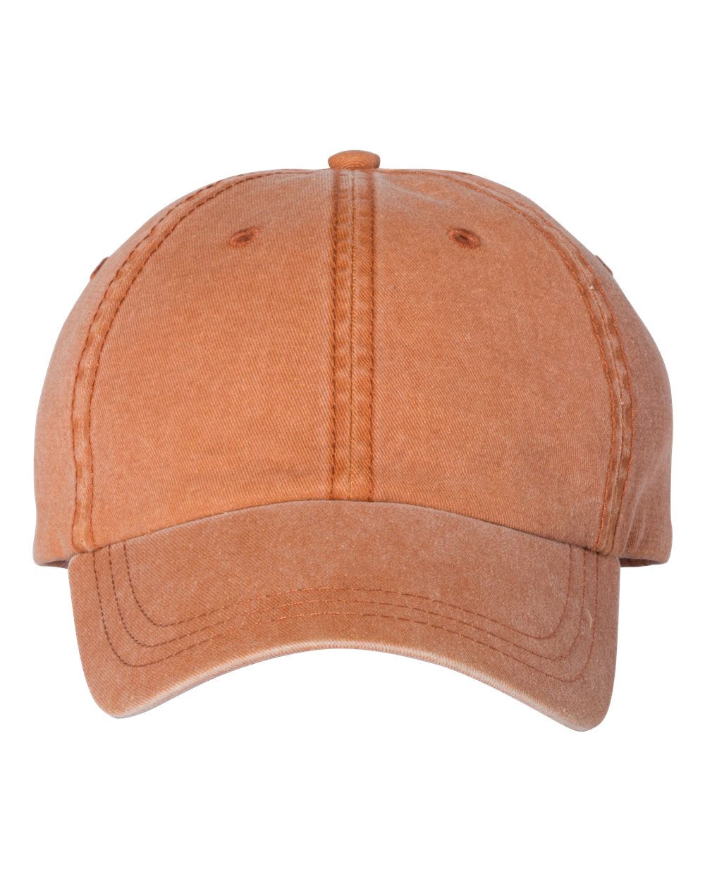 Pigment-Dyed Cap - Front - B49995320 - Texas Orange