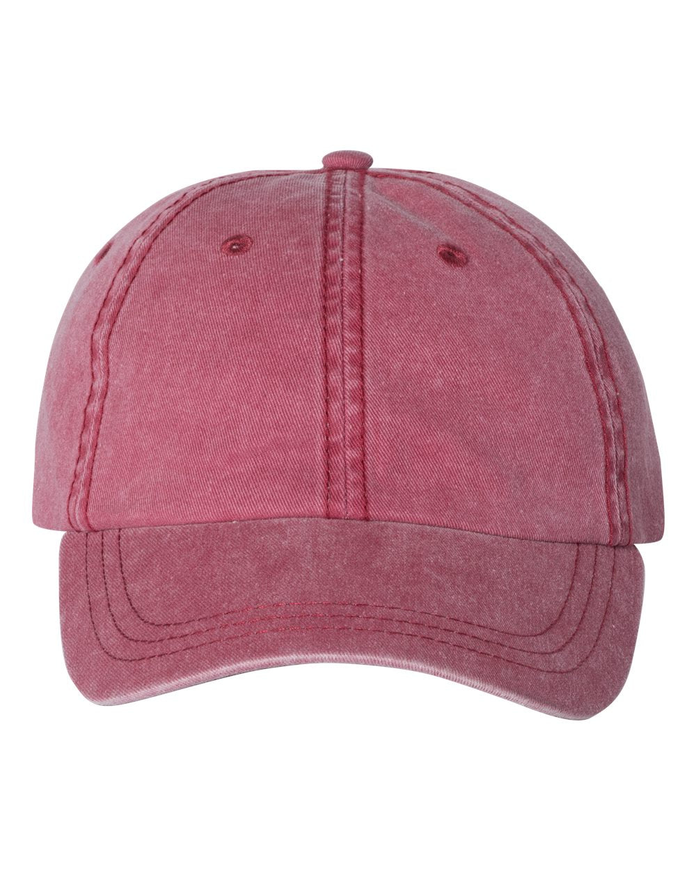 Pigment-Dyed Cap - Front - B49995520 - Cardinal