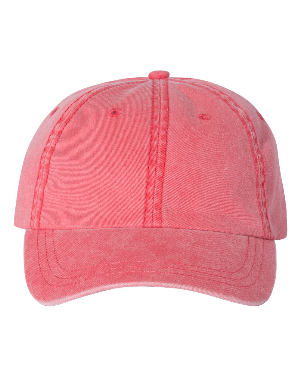 Pigment-Dyed Cap - Front - B49995700 - Red