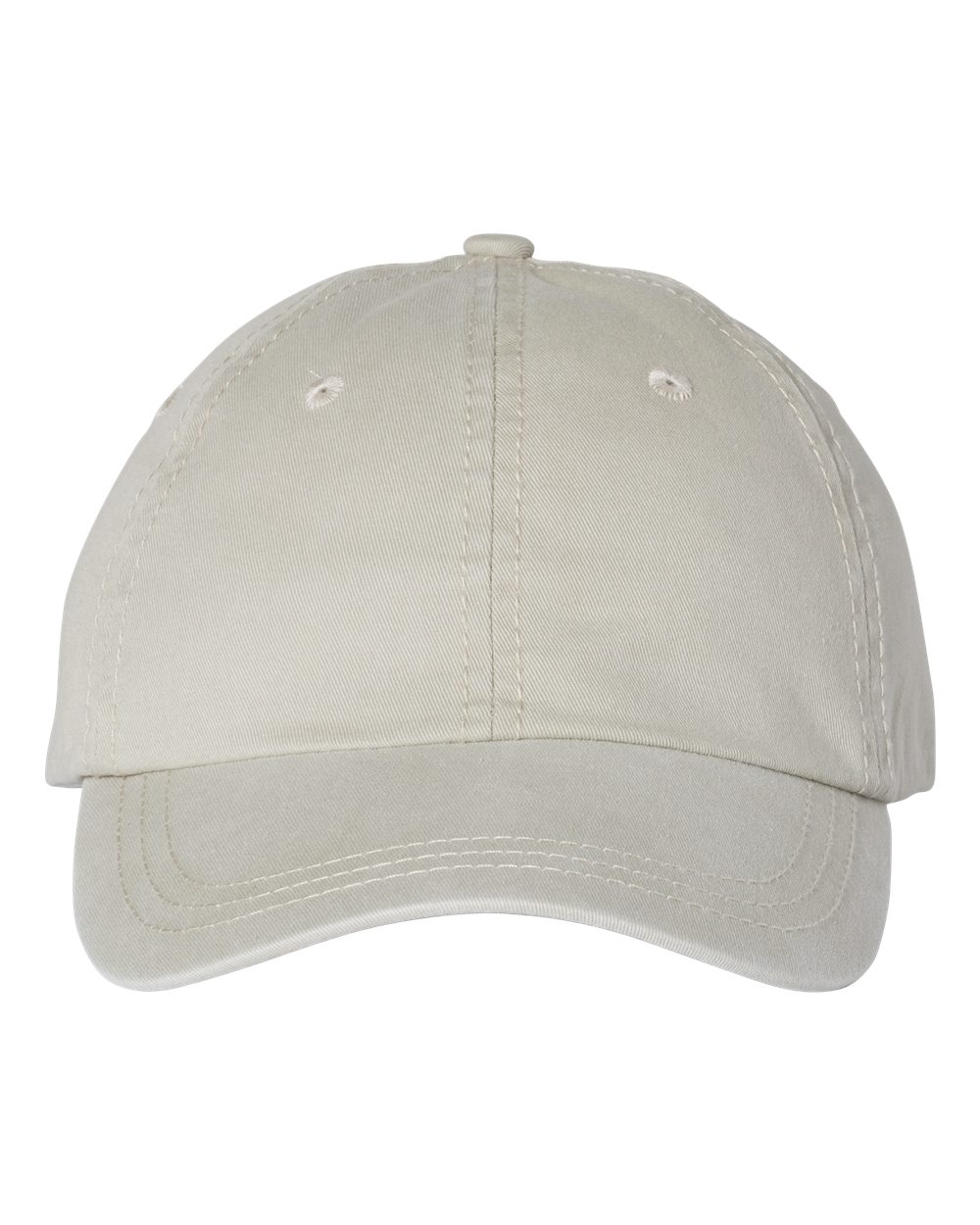 Pigment-Dyed Cap - Front - B49995770 - Stone