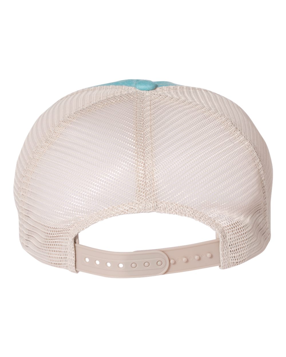 Pigment-Dyed Trucker Cap - Back - B50295260 - Aqua/ Stone