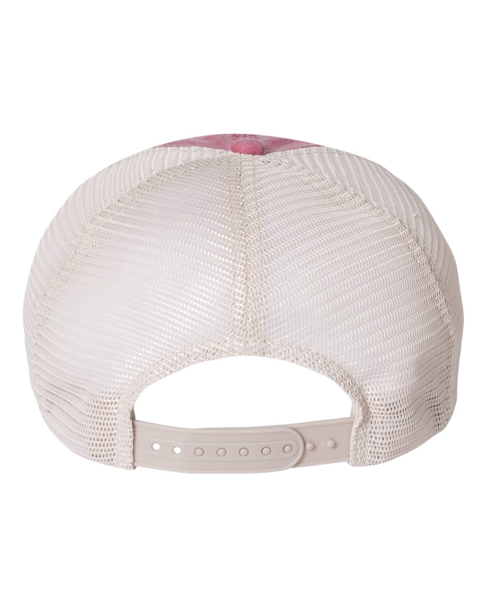Pigment-Dyed Trucker Cap - Back - B50295520 - Cardinal/ Stone