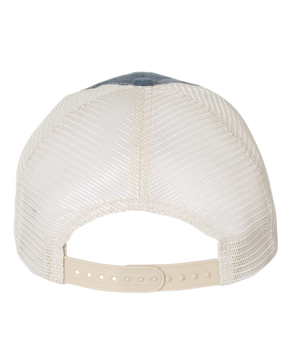 Pigment-Dyed Trucker Cap - Back - B50295820 - Navy/ Cardinal/ Stone