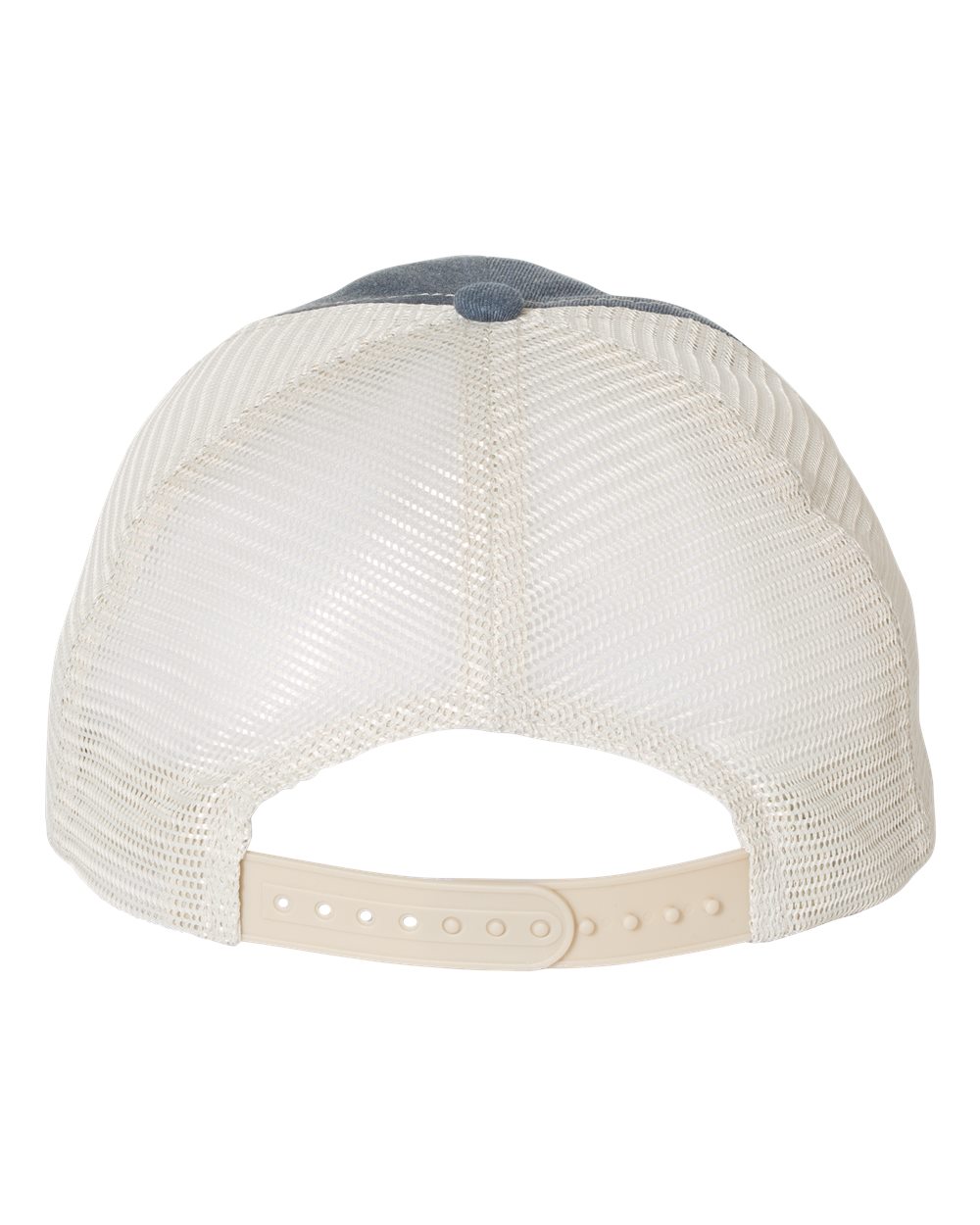 Pigment-Dyed Trucker Cap - Back - B50295830 - Navy/ Texas/ Stone