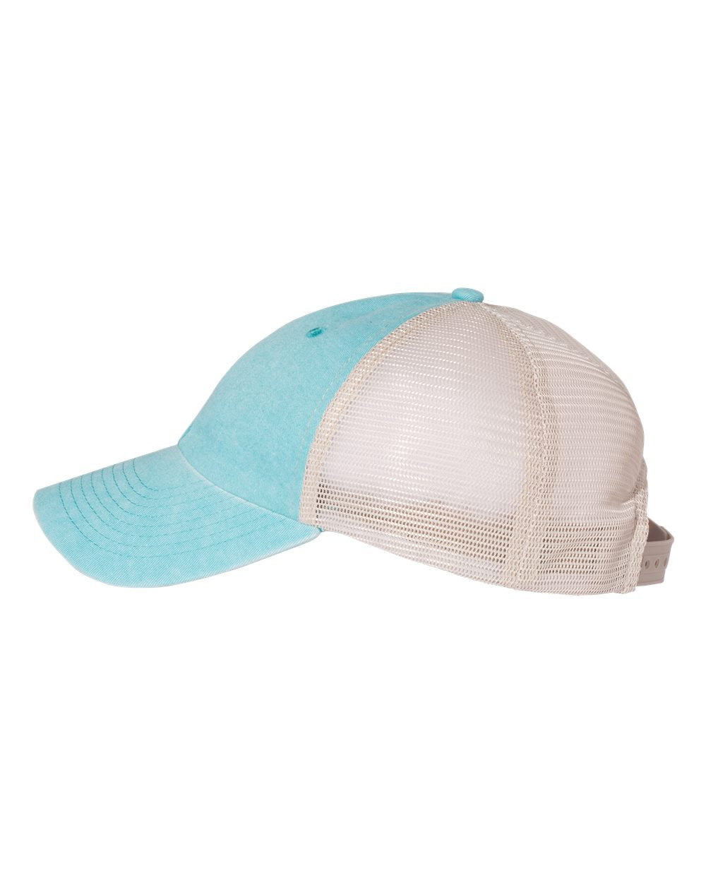 Pigment-Dyed Trucker Cap - DirectSide - B50295260 - Aqua/ Stone