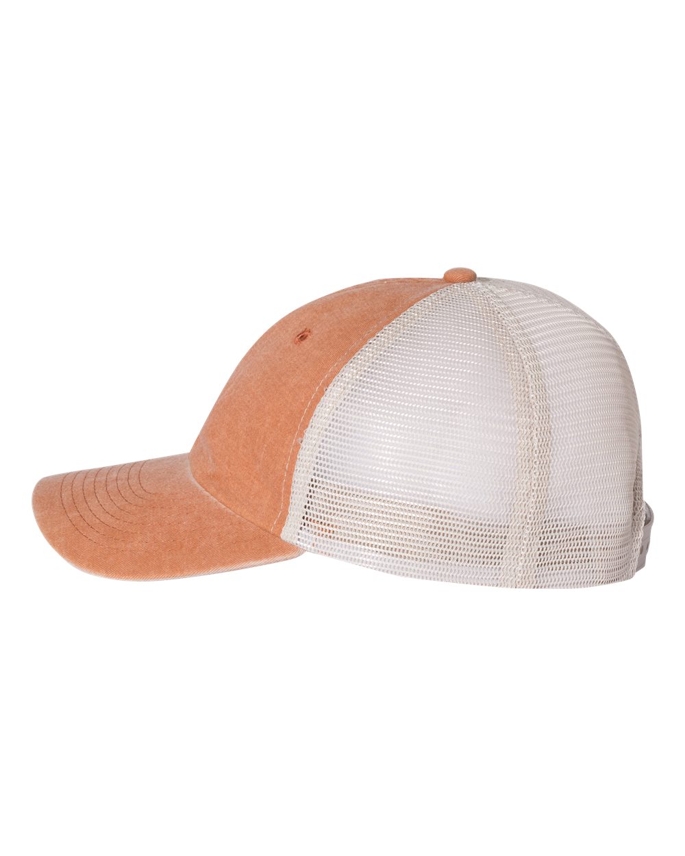 Pigment-Dyed Trucker Cap - DirectSide - B50295320 - Texas Orange/ Stone