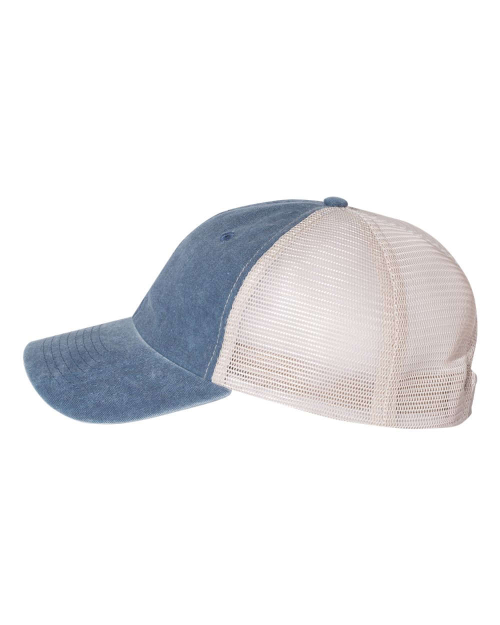 Pigment-Dyed Trucker Cap - DirectSide - B50295650 - Navy/ Stone