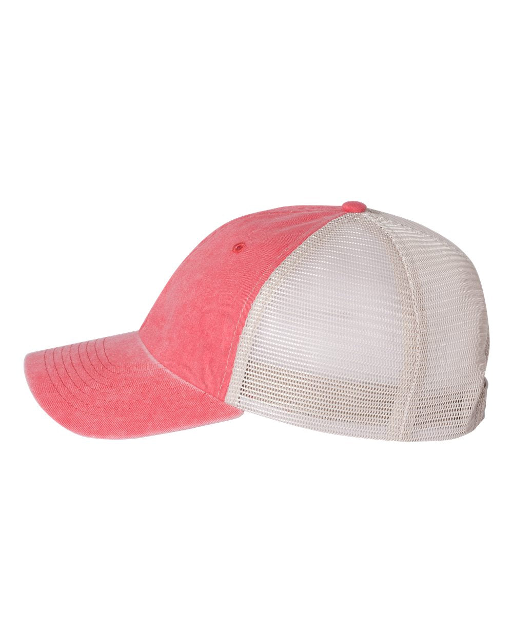 Pigment-Dyed Trucker Cap - DirectSide - B50295710 - Red/ Stone