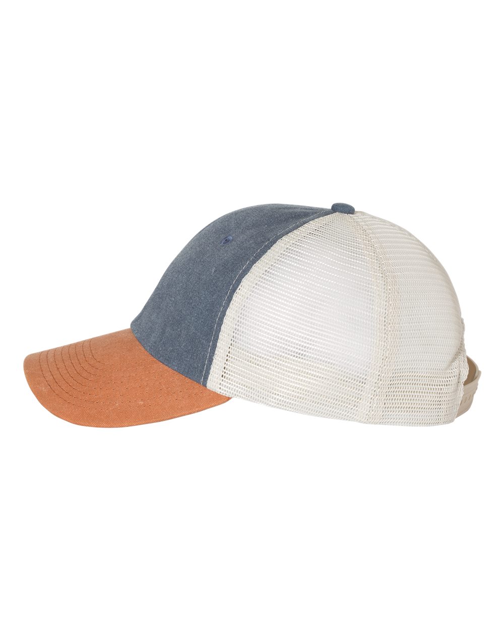 Pigment-Dyed Trucker Cap - DirectSide - B50295830 - Navy/ Texas/ Stone