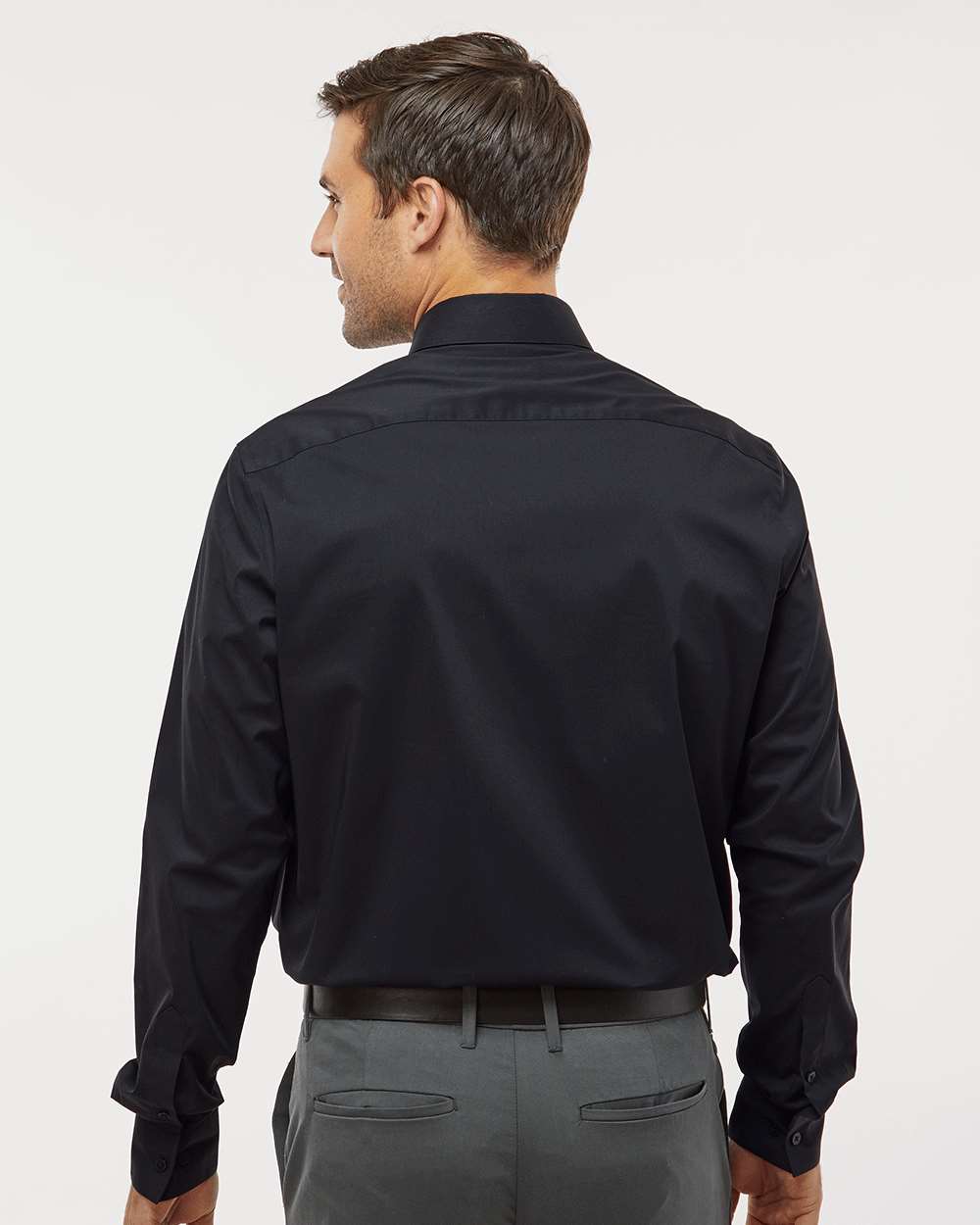 Men's Stainshield Essential Shirt - OnModelBack - B55397508 - Black