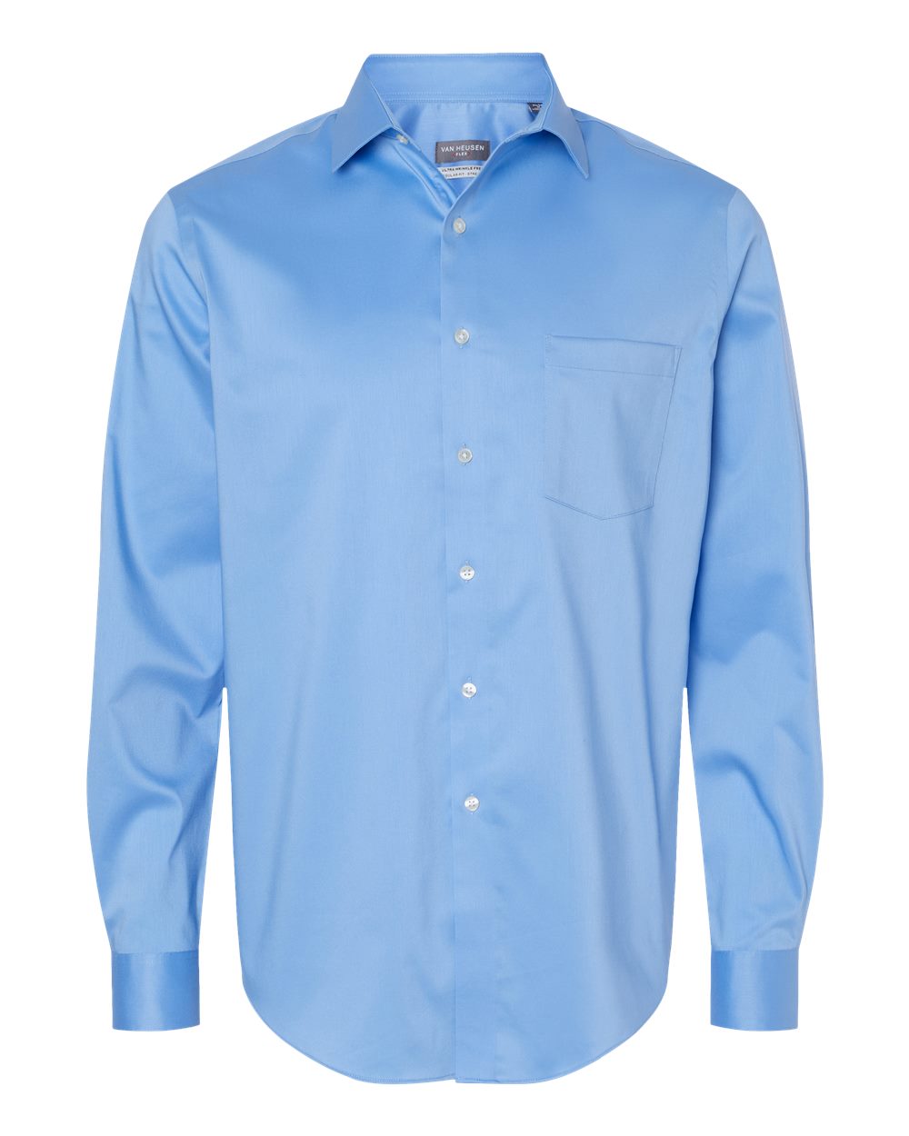 Men's Ultra Wrinkle Free Shirt - Front - B55497253 - Blue Frost