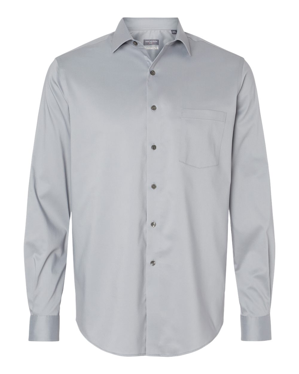 Men's Ultra Wrinkle Free Shirt - Front - B55497354 - Grey Mist