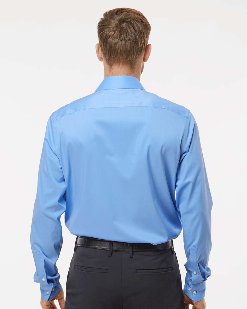 Men's Ultra Wrinkle Free Shirt - OnModelBack - B55497253 - Blue Frost