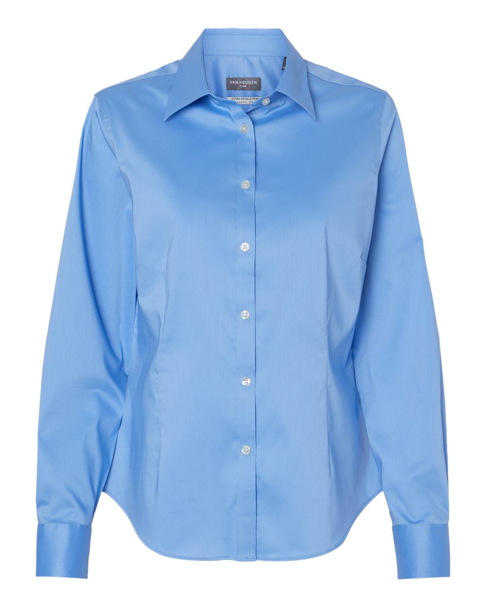 Women's Ultra Wrinkle Free Shirt - Front - B55597253 - Blue Frost