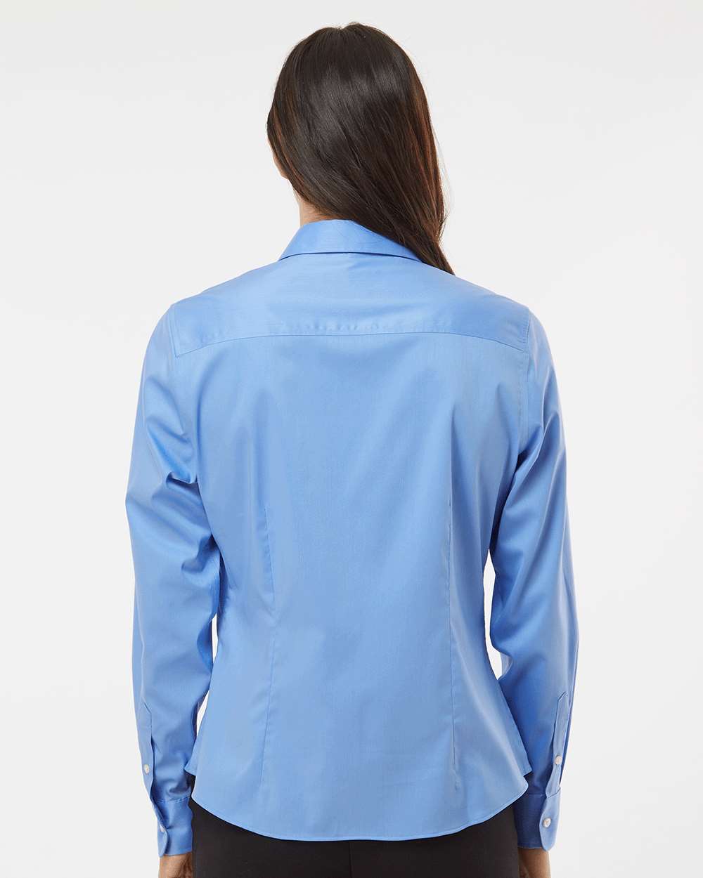 Women's Ultra Wrinkle Free Shirt - OnModelBack - B55597253 - Blue Frost