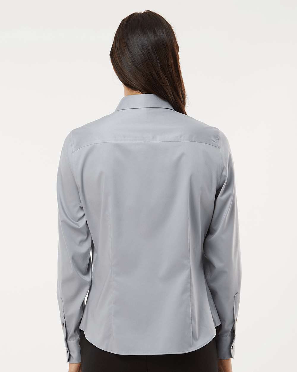 Women's Ultra Wrinkle Free Shirt - OnModelBack - B55597354 - Grey Mist