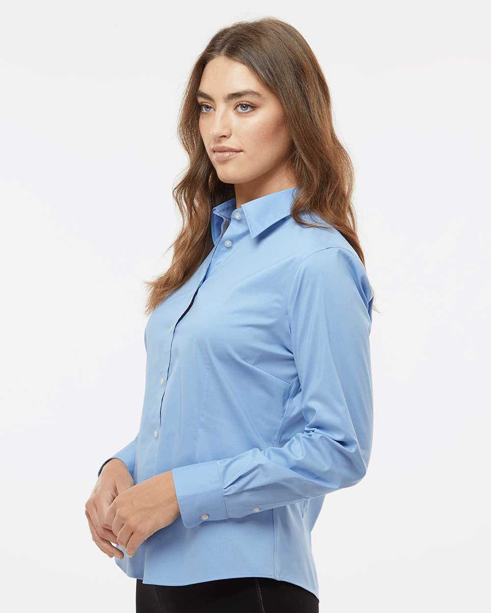 Women's Stainshield Essential Shirt - OnModelSide - B55697253 - Bel Air Blue