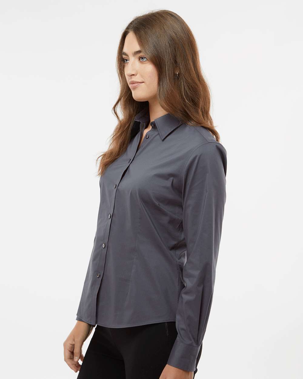 Women's Stainshield Essential Shirt - OnModelSide - B55697588 - Iron Gate