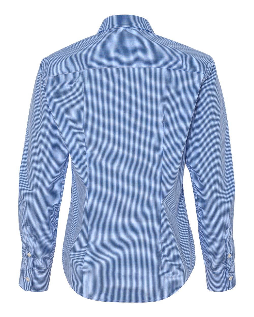 Women's Gingham Check Shirt - Back - B41597257 - Periwinkle