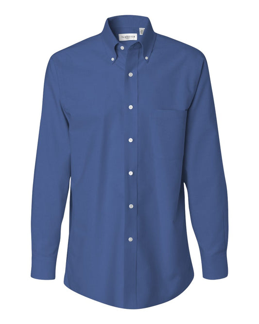 Men's Oxford Shirt - Front - B46397683 - English Blue
