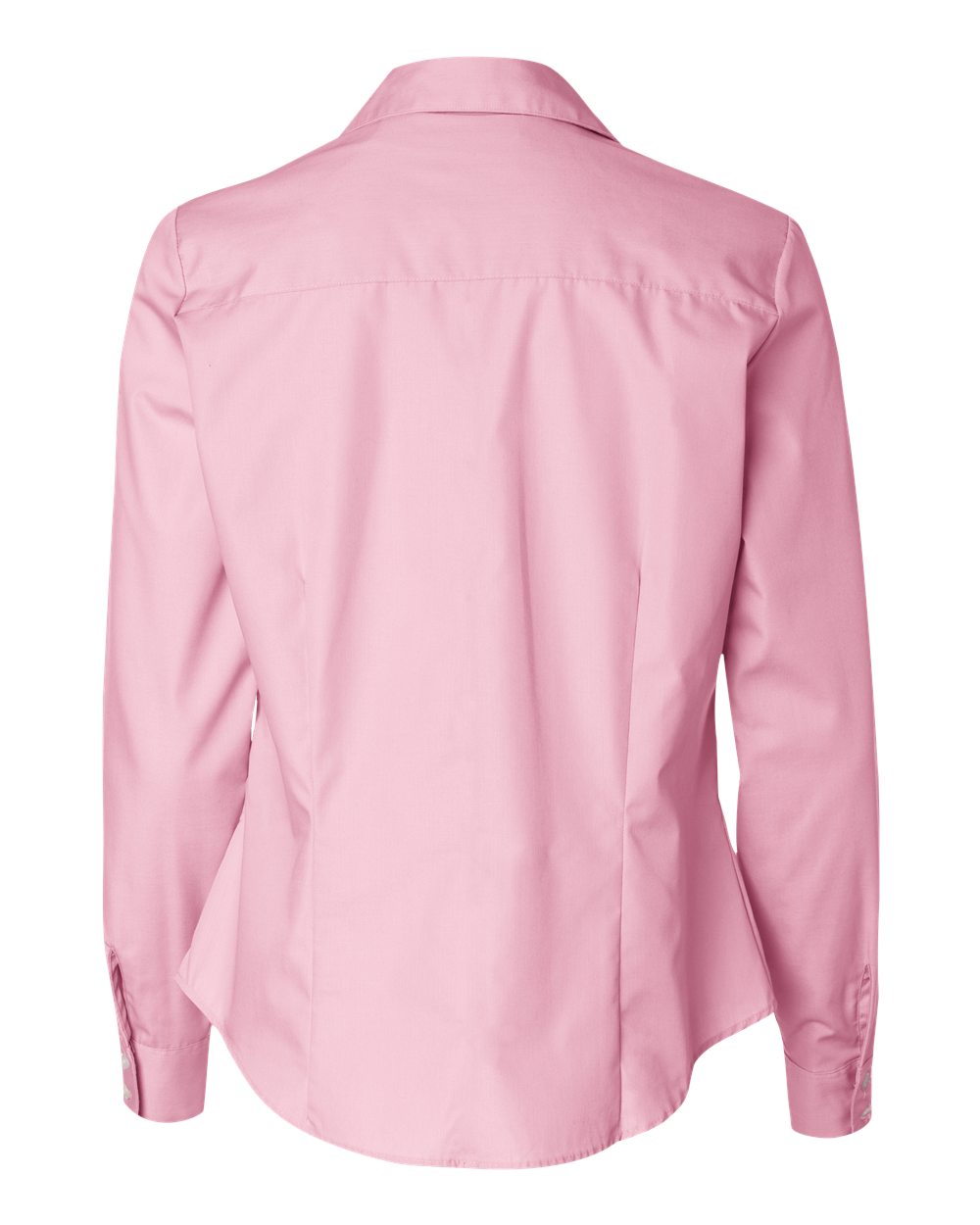 Women's Silky Poplin Shirt - Back - B49497303 - Pink