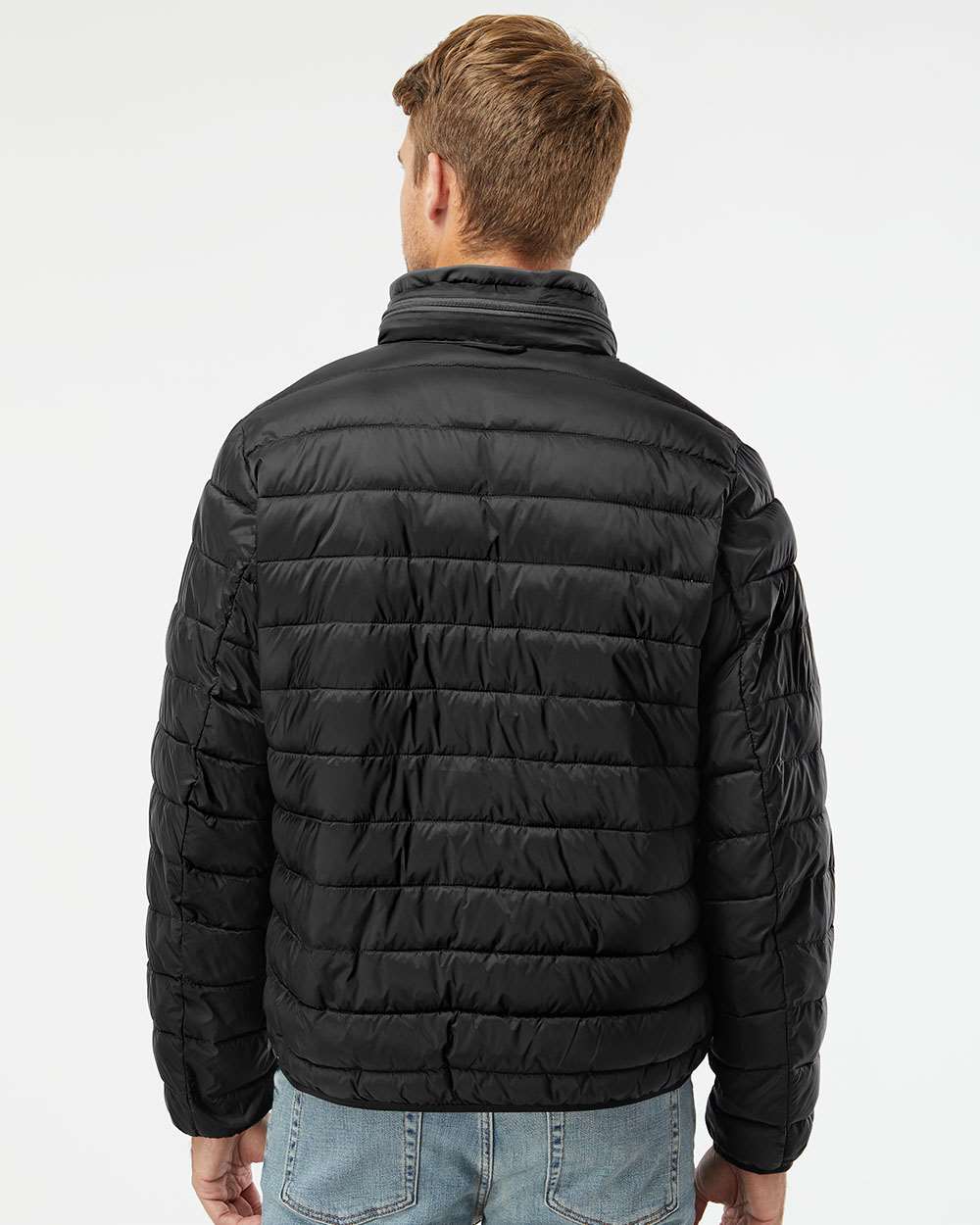 Men's PillowPac Puffer Jacket - OnModelBack - B09752503 - Black
