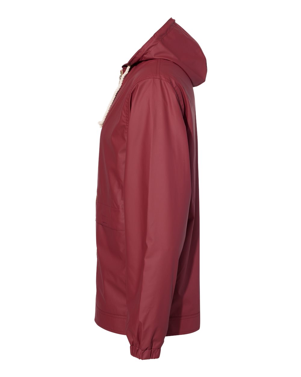 Unisex Vintage Hooded Rain Jacket - DirectSide - B04452702 - Biking Red