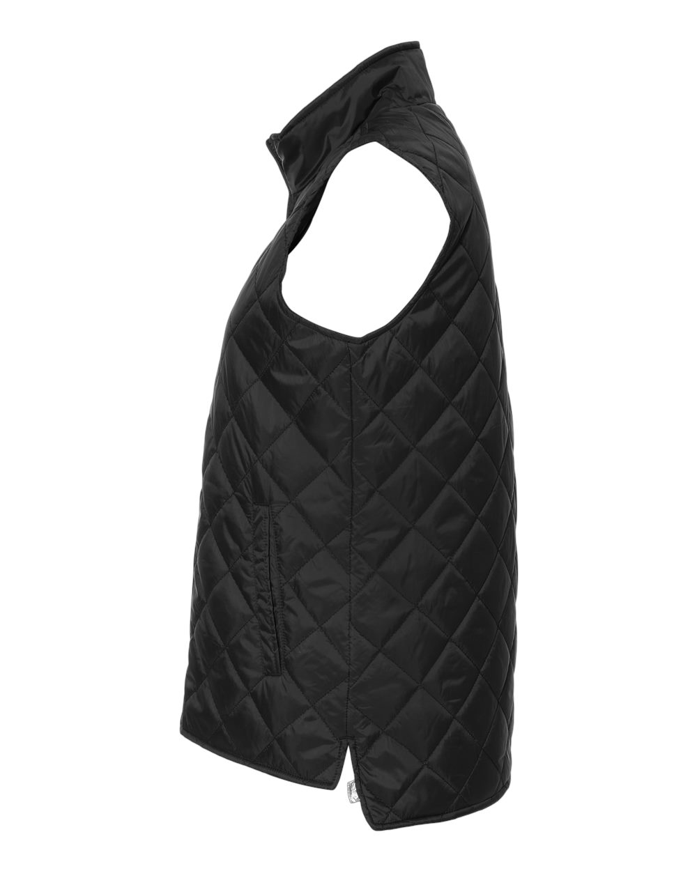 Women's Vintage Diamond Quilted Vest - DirectSide - B09552503 - Black