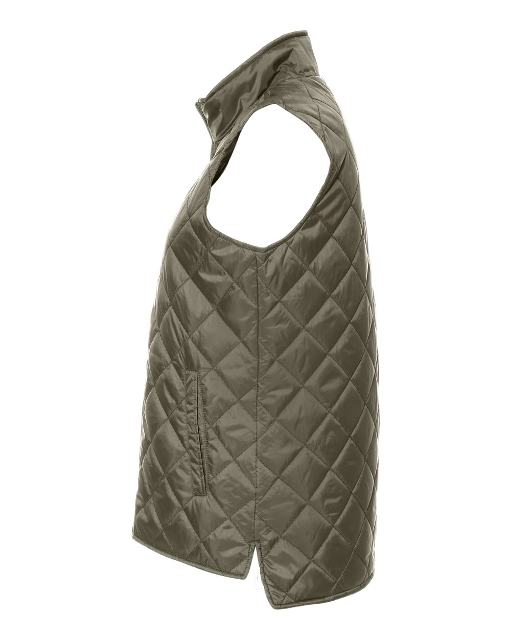 Women's Vintage Diamond Quilted Vest - DirectSide - B09552543 - Rosin