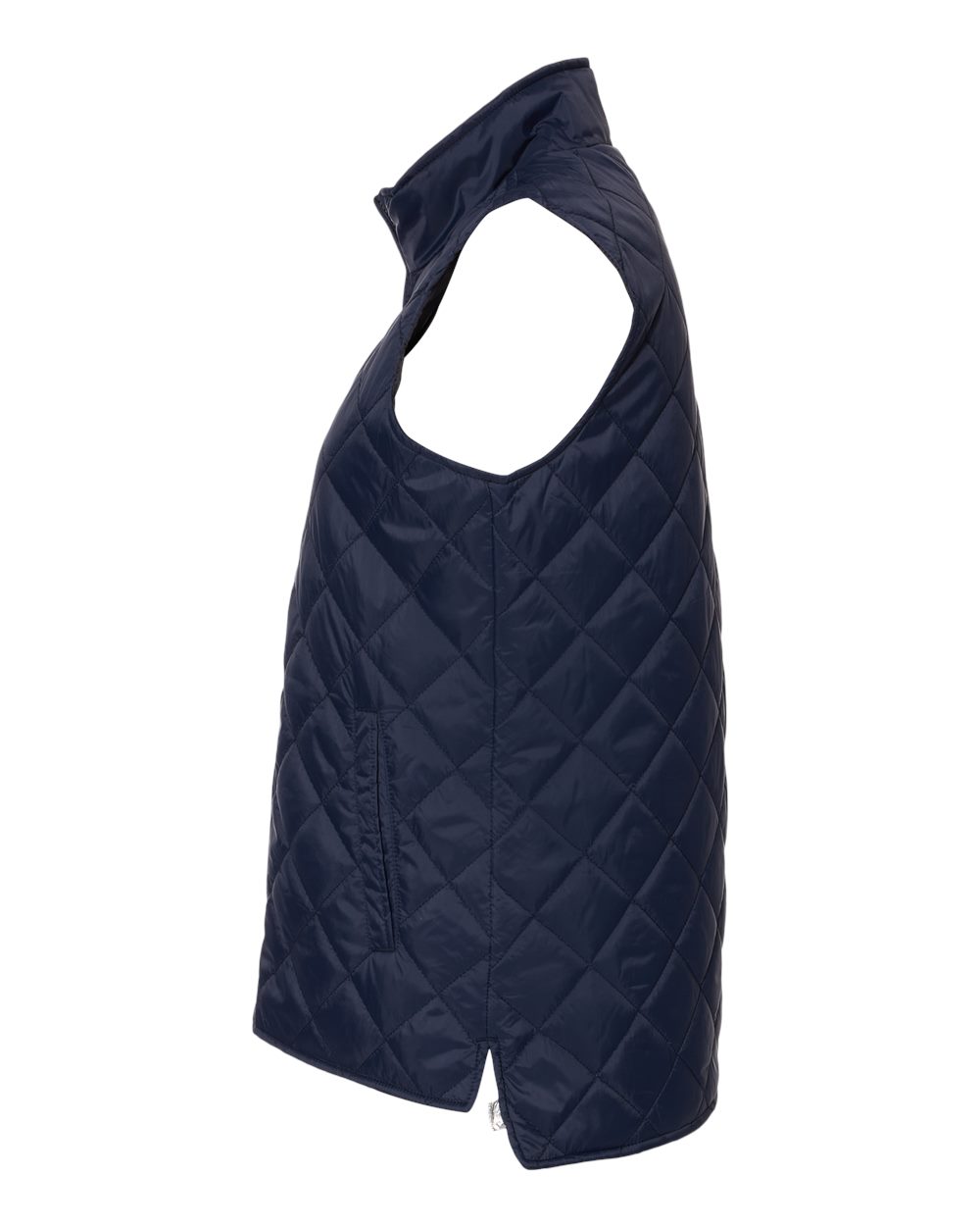 Women's Vintage Diamond Quilted Vest - DirectSide - B09552653 - Navy