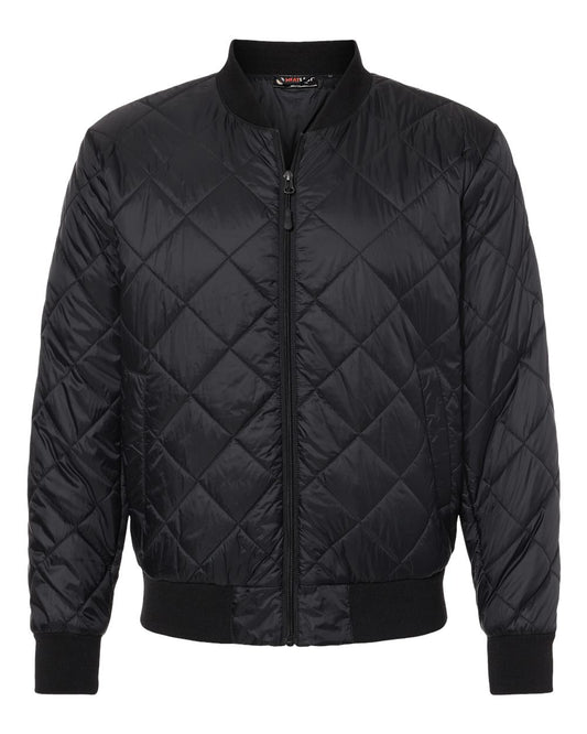 Men's HeatLast™ Quilted Packable Bomber - Front - B06052503 - Black
