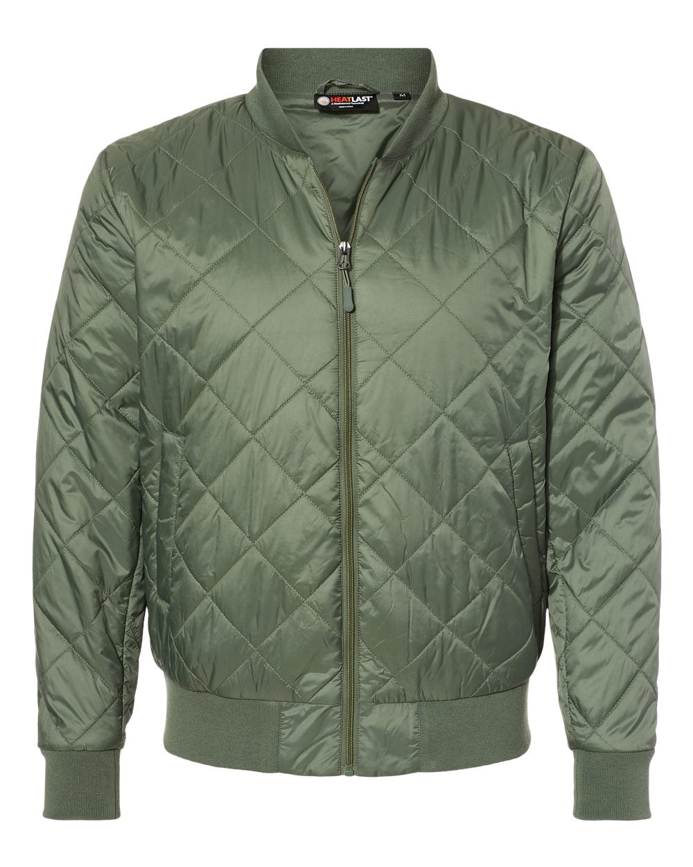 Men's HeatLast™ Quilted Packable Bomber - Front - B06052623 - Olive Grey
