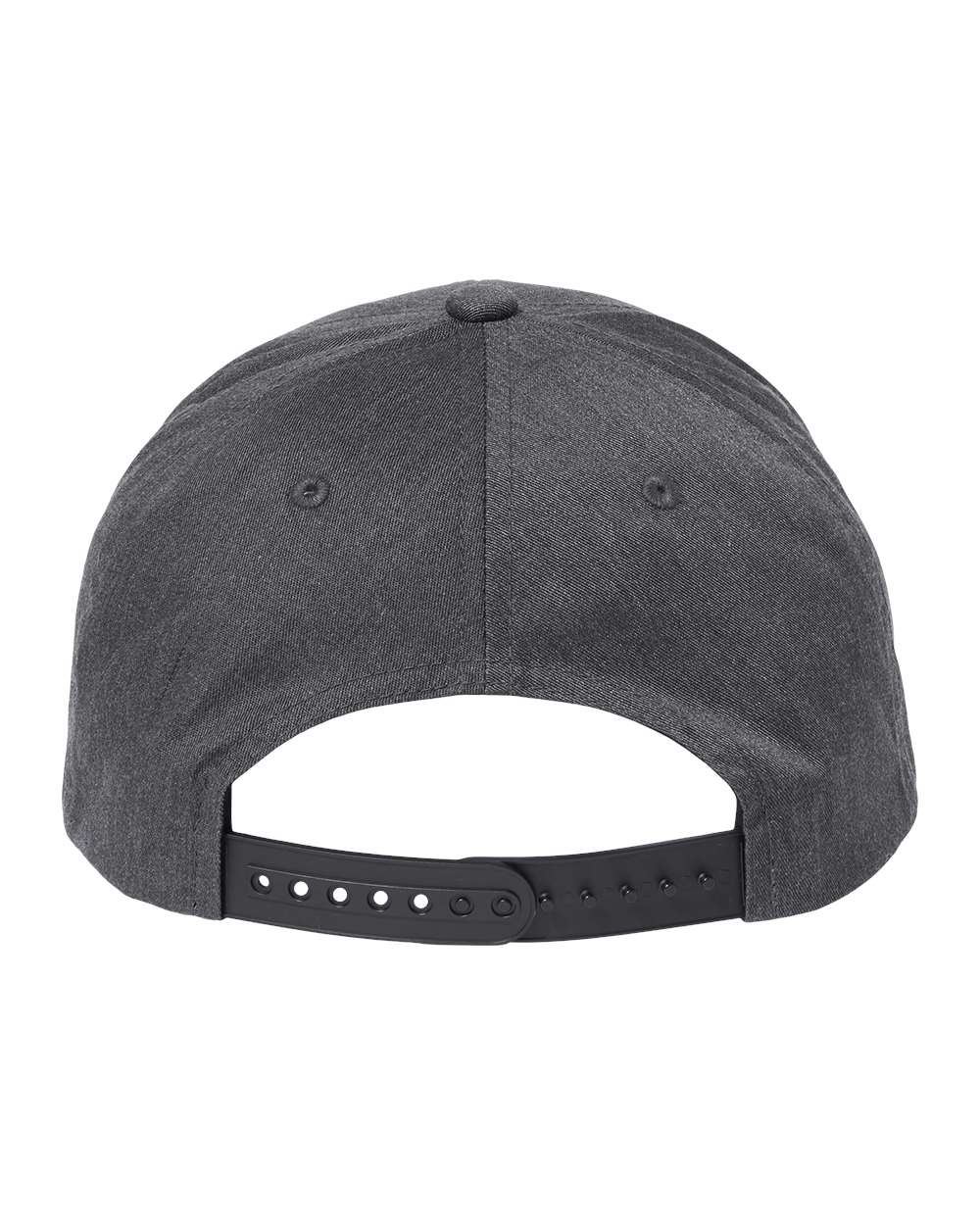 CVC Snapback Cap - Back - B79495590 - Dark Heather Grey
