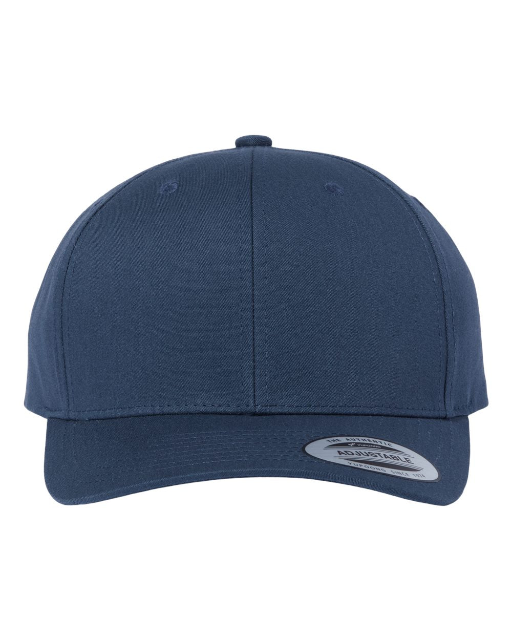 CVC Snapback Cap - Front - B79495650 - Navy